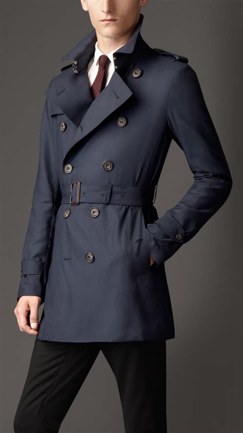 burberry blue trench coat mens|Burberry cashmere trench coat men's.